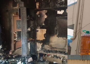 ಗ್ರಾ‌. ಪಂ. ಸದಸ್ಯನ ಮನೆಗೆ ಪೆಟ್ರೋಲ್ ಸುರಿದು ಬೆಂಕಿ ಹಚ್ಚಿದ ದುಷ್ಕರ್ಮಿಗಳು