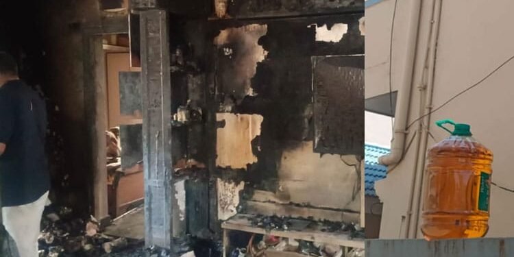 ಗ್ರಾ. ಪಂ. ಸದಸ್ಯನ ಮನೆಗೆ ಪೆಟ್ರೋಲ್ ಸುರಿದು ಬೆಂಕಿ ಹಚ್ಚಿದ ದುಷ್ಕರ್ಮಿಗಳು